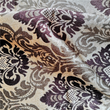 Tissu de velours africain de canapé d&#39;approvisionnement d&#39;usine pour le textile